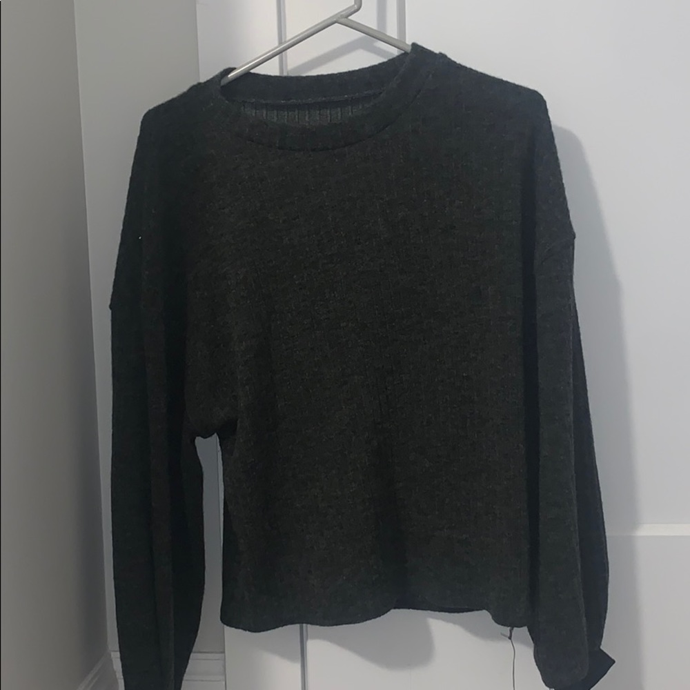 grey sweater
